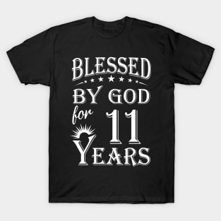 Blessed By God For 11 Years Christian T-Shirt